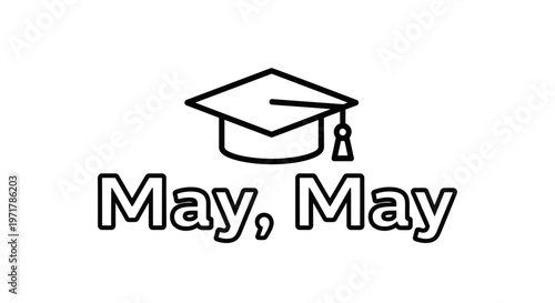 Graduation Cap Icon Symbol Education.