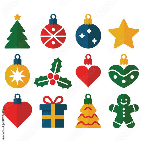 A collection of christmas ornaments and decorations