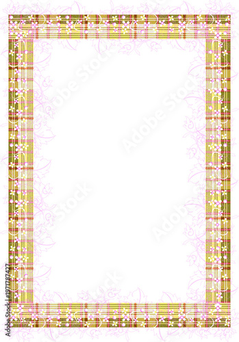 frame of yellow flowers