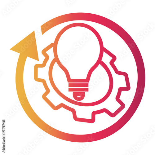 transition Line Gradient Icon