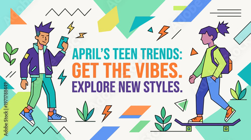 Teens Explore April Trends in Stylish Graphic Design
