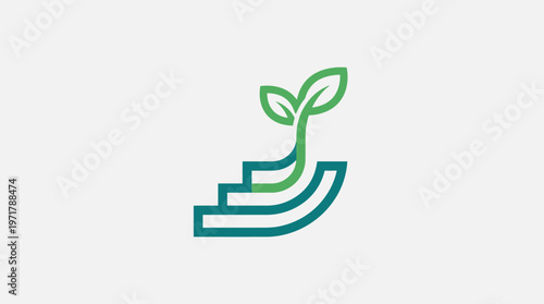 Abstract Logo Of Growth And Development