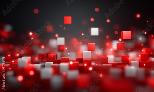 Abstract Digital Data Processing | Futuristic Technology Cube Visualization