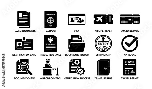Travel essentials: passport, visa, tickets, and checkpoints