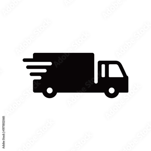 お急ぎ便トラックシンプルアイコン