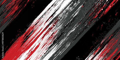 Gaming esport background striking stripes electric banner vector illustration design red black grunge brush wing comic pattern modern abstract concept livery stripes decal paint splash splatter.eps 10