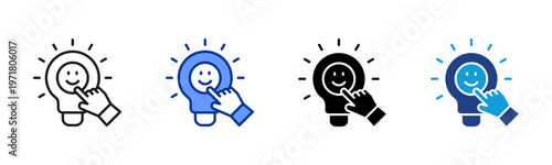 Idea Maturity icon set multiple style collection