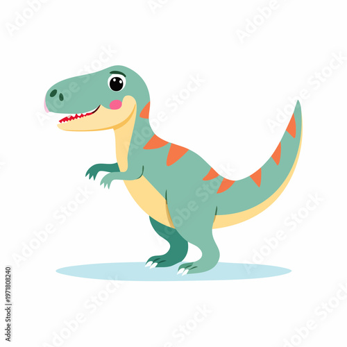 かわいいティラノサウルスのイラスト 恐竜・キャラクター