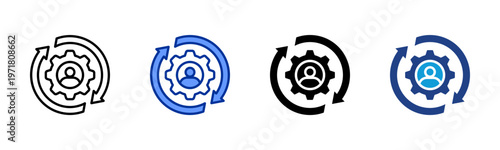 Habit Loop icon collection with multiple styles