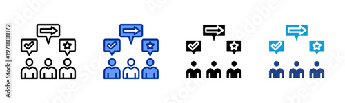 Behavior Norms icon collection with multiple styles