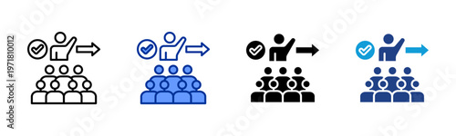 Social Norms icon collection with multiple styles