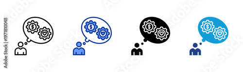 Social Expectations icon collection with multiple styles