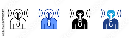 Awareness icon collection with multiple styles