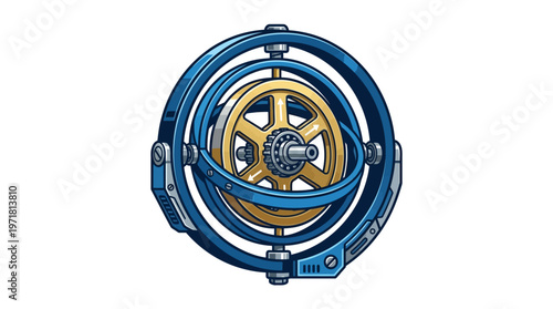 Industrial metal coil spring lock mechanism.