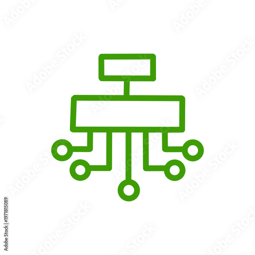 [Business Icons] – Technology Network Circuit System Diagram