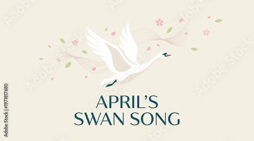 Elegant Swan Song in Soft Spring Colors