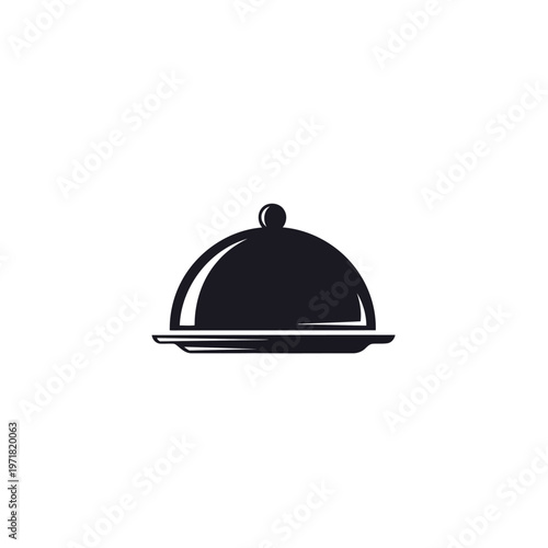 A black bowler hat with a ribbon on a plain background