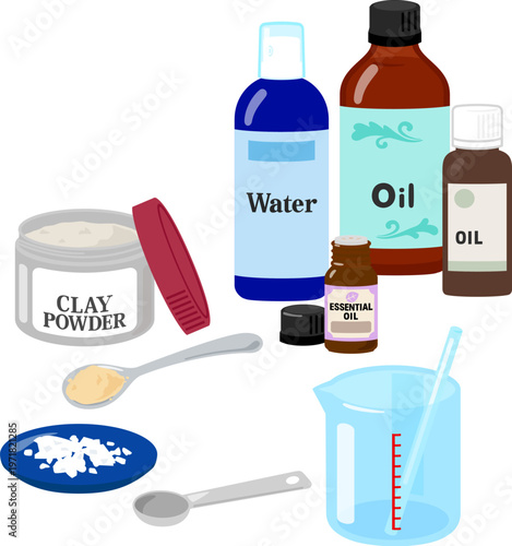 手作り化粧品の材料と道具