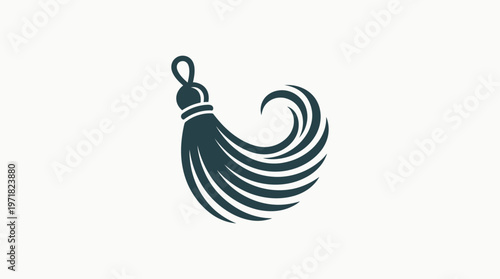 Elegant Tassel Design with Swirling Accents