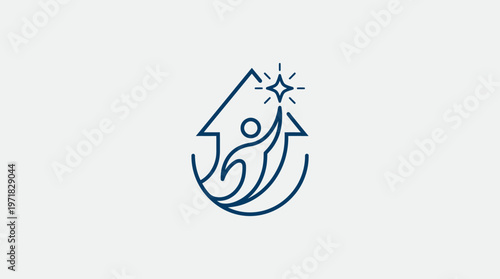 Abstract Logo Representing Growth and Success