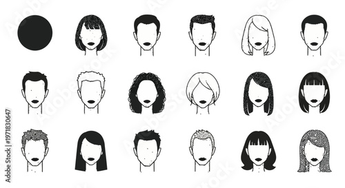 Close-up view of various types of buttons in different colors and shapes