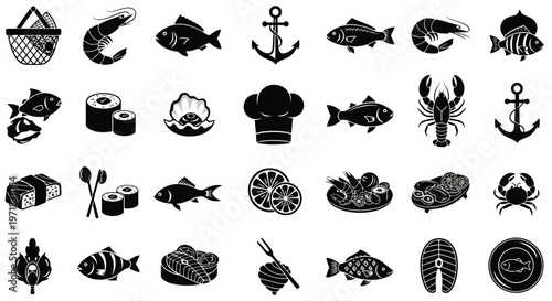 Illustration of various musical notes and symbols