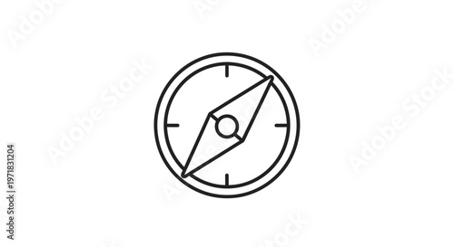 Compass Navigation Tool Direction Indicator.