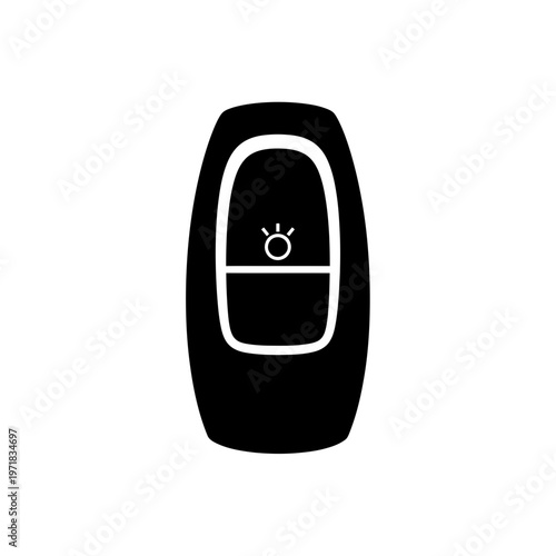 Stylish Lighting Remote: A sleek, modern remote control with a simple design, showcasing a minimalist aesthetic and offering effortless command over interior lighting.