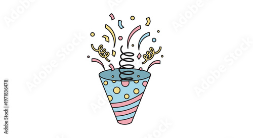 Colorful Ice Cream Cone Treat.