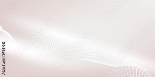 Latar belakang adalah latar belakang putih lembut dengan garis bergelombang, menciptakan tekstur halus, mengalir. Warna putih meningkatkan latar belakang tenang.