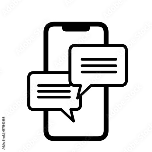 チャット画面のスマートフォンアイコン