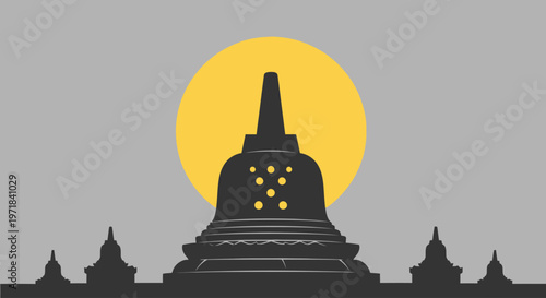 Vesak, the Day of the Full Moon, marks a significant religious celebration with ancient temples illuminated under the celestial glow