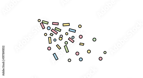 Colorful small cylindrical battery cells.