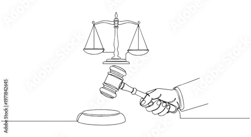 law, justice, gavel, scales, legal, courtroom, vector icon
