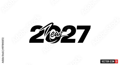 New Year 2027 Logo Design.