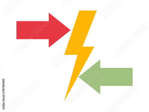 Conflict icon. Trade war icon. Flat vector icon concept. Free Download Conflict icon. Trade war icon. Flat vector icon concept. - GFXLoad