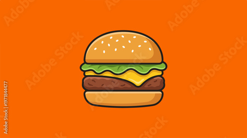 Cheeseburger Fast Food Meal.