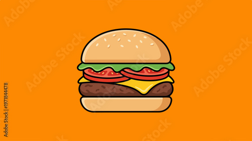 Cheeseburger in a bun.