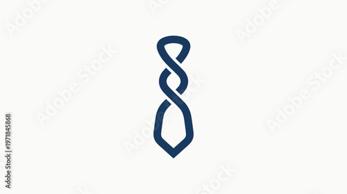 Abstract Swirling Tie Logo