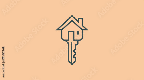 Key to a house symbol.