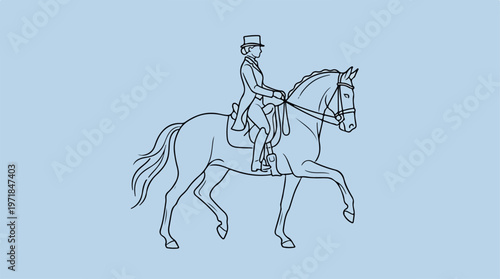 Man Riding Horse Equestrian Sports.