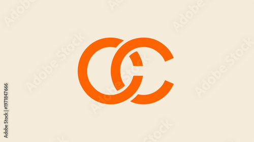 Orange CC Logo Symbol.