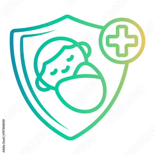 pregnancy Line Gradient Icon