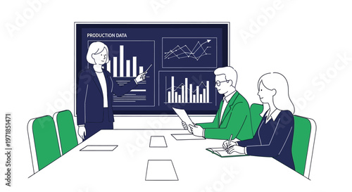 Business people in a meeting room.