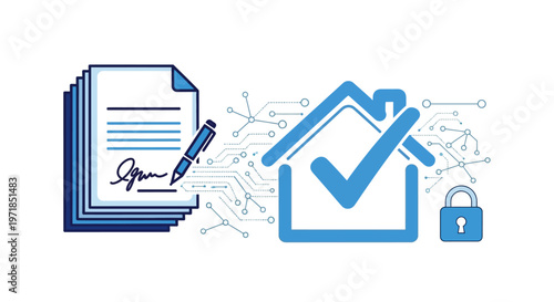 Document Contract Home Security Check.