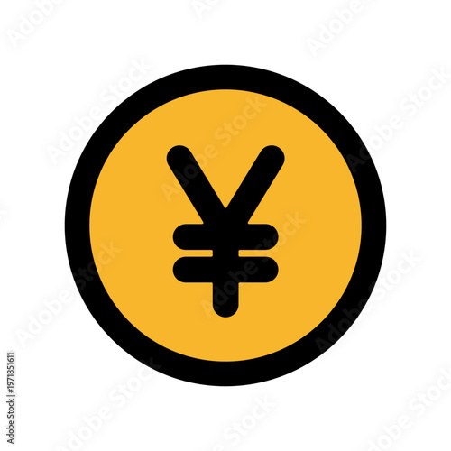 円マークのアイコン（通貨・資産）