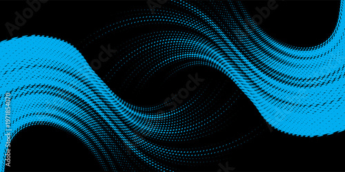 light blue black brush wrap car sticker pattern abstract banner sporty lines light blue black color combination grunge brush pattern, Modern.