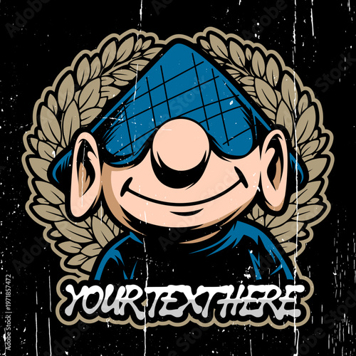 casual oldschool ultras hooligan football fans sticker logo vector design