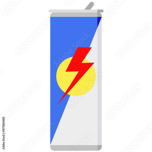A can of energy drink vector