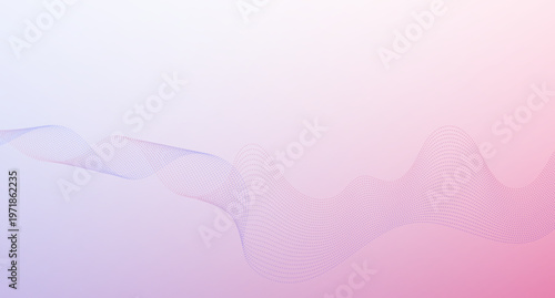 パステルカラーのグラデーションと点で構成された柔らかなウェーブが広がる抽象背景、優しく軽やかな印象のモダンデザイン素材